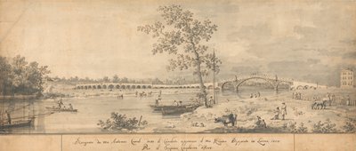 Old Walton Bridge Seen from the Middlesex Shore by Giovanni Antonio Canal